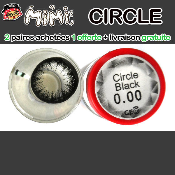 MIMI CIRCLE NOIR LENTILLE CONTACT NOIRE 14.5MM