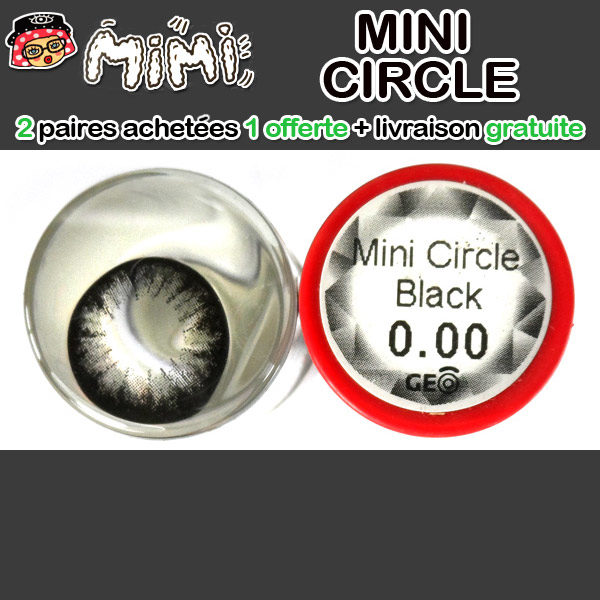 MIMI CIRCLE NOIR LENTILLE CONTACT NOIRE 14.2MM