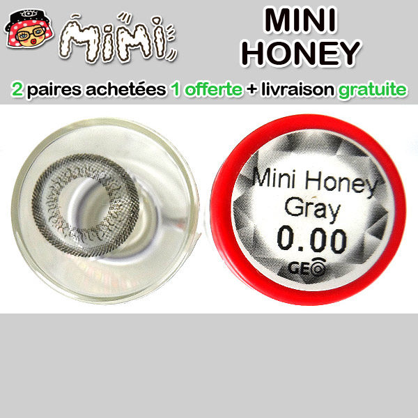 MIMI HONEY GRIS LENTILLE CONTACT GRISE
